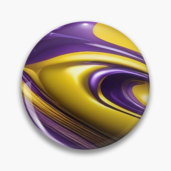 Item preview, Abstract Yellow And Purple Fluid Pattern designed and sold by TheArtOfPat.