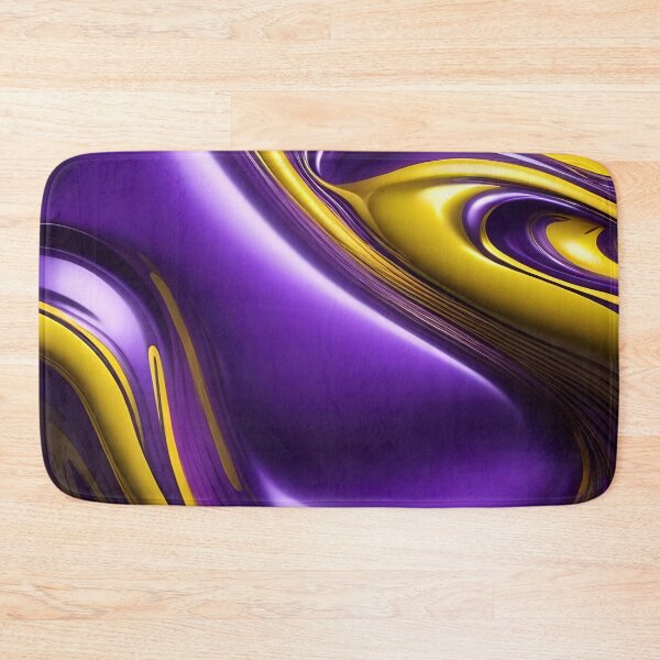 Item preview, Abstract Yellow And Purple Fluid Pattern designed and sold by TheArtOfPat.
