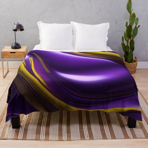 Item preview, Abstract Yellow And Purple Fluid Pattern designed and sold by TheArtOfPat.
