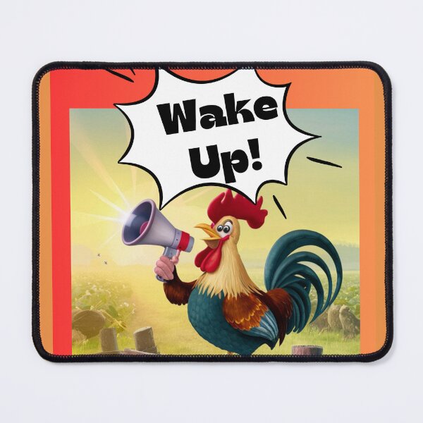 Item preview, Rooster crowing Wake UP designed and sold by RWCarpenter.