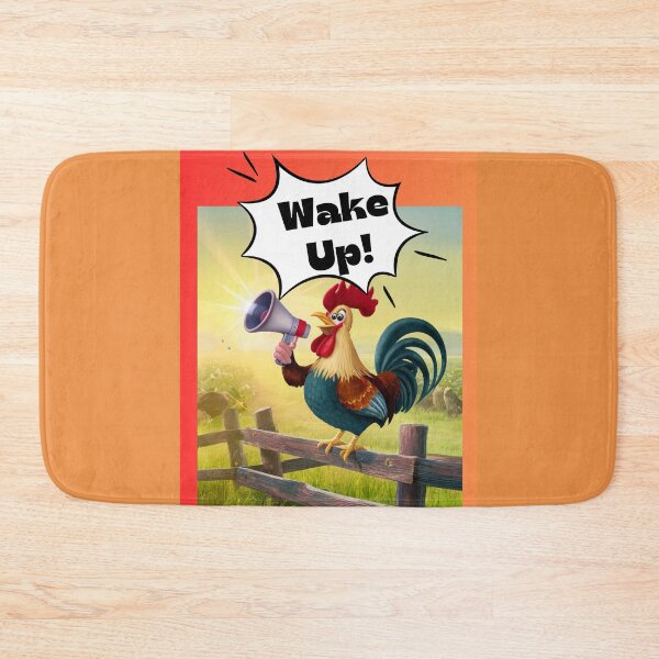 Item preview, Rooster crowing Wake UP designed and sold by RWCarpenter.