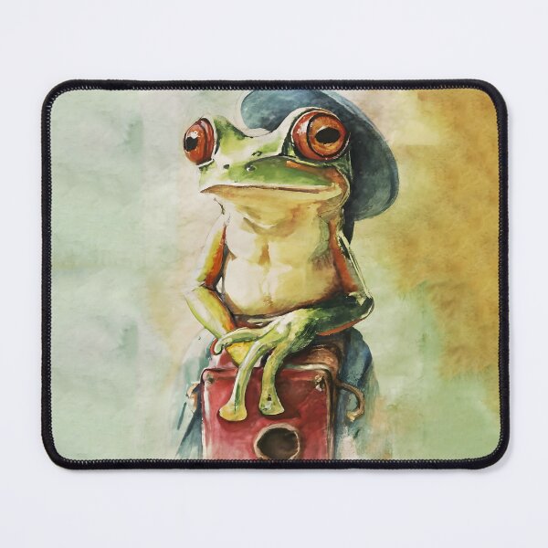 Item preview, Whimsical Vintage : Portraits, Traveling Frog , Chalky Charm designed and sold by MarinaFila.