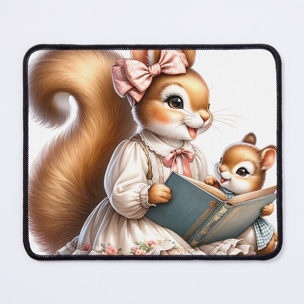 Item preview, Cute squirrel mom reading! designed and sold by fribabywonder.