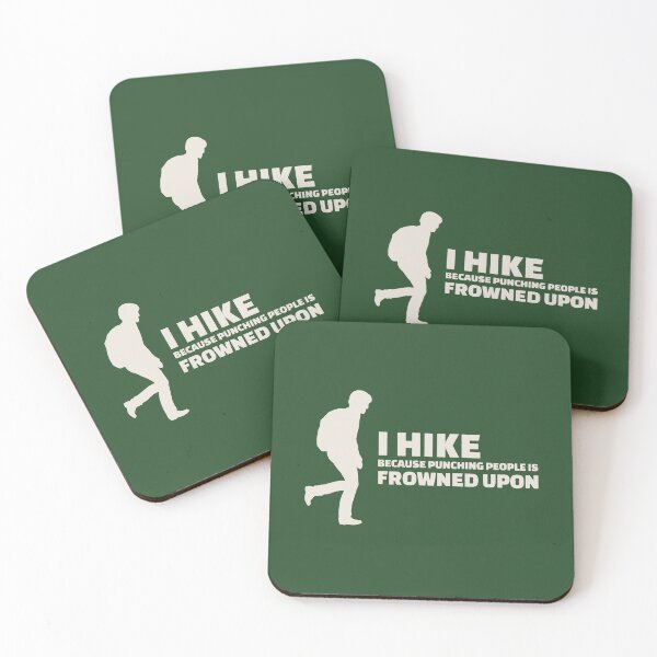 Item preview, I Hike Because Punching People Is Frowned Upon designed and sold by zarshirts.
