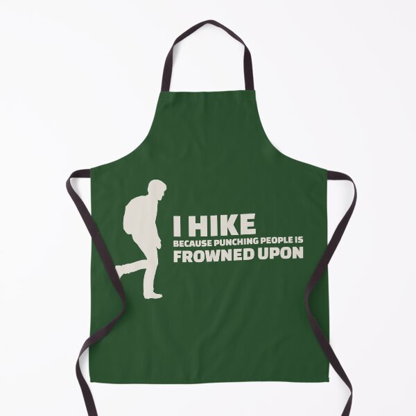 Item preview, I Hike Because Punching People Is Frowned Upon designed and sold by zarshirts.