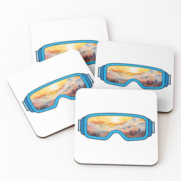 Item preview, Ski Goggles | Sunset, Mountains & Trees Reflection designed and sold by AvenueOfFulfill.
