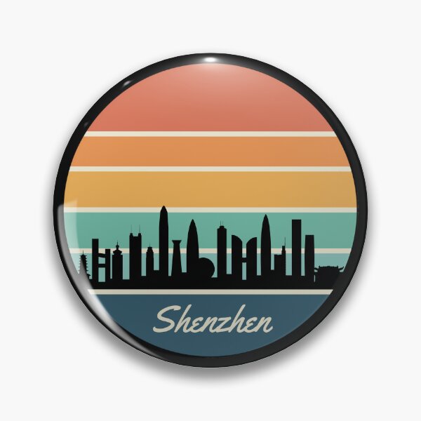 Item preview, Vintage Retro Shenzhen China City Skyline  designed and sold by DigitalLegends1.