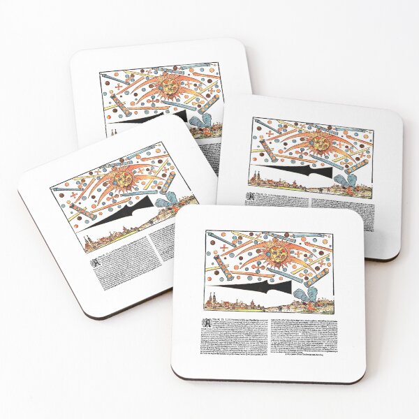 1561 UFO over Nuremberg Coasters (Set of 4)