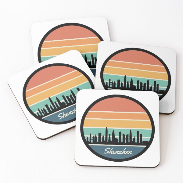 Item preview, Vintage Retro Shenzhen China City Skyline  designed and sold by DigitalLegends1.