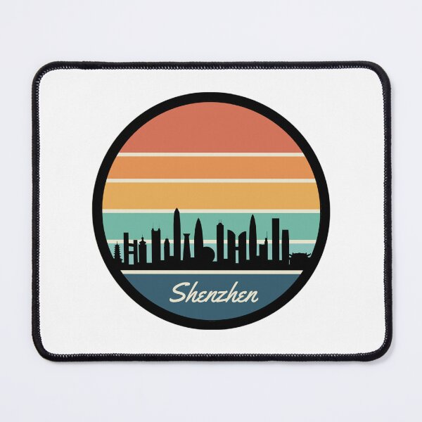 Item preview, Vintage Retro Shenzhen China City Skyline designed and sold by DigitalLegends1.