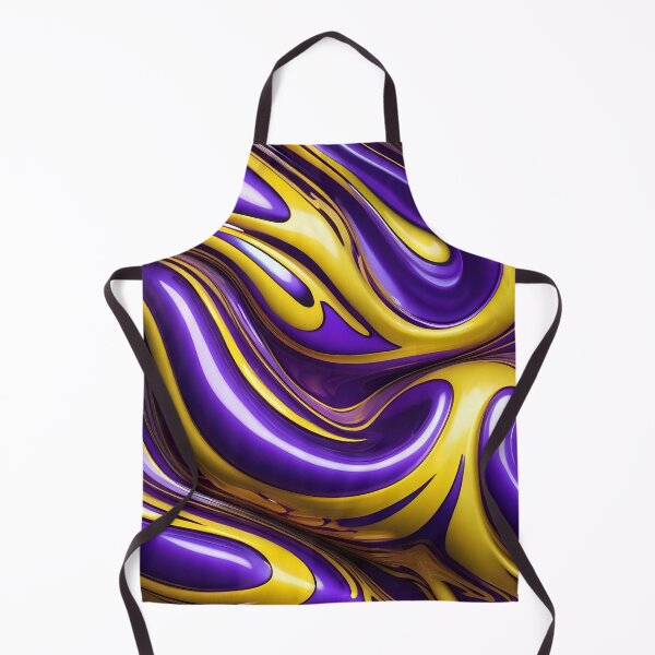 Item preview, Abstract Yellow And Purple Fluid Pattern designed and sold by TheArtOfPat.