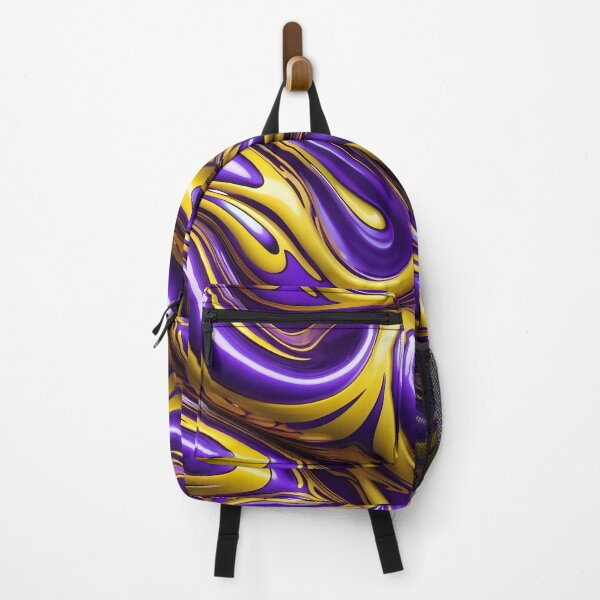 Item preview, Abstract Yellow And Purple Fluid Pattern designed and sold by TheArtOfPat.