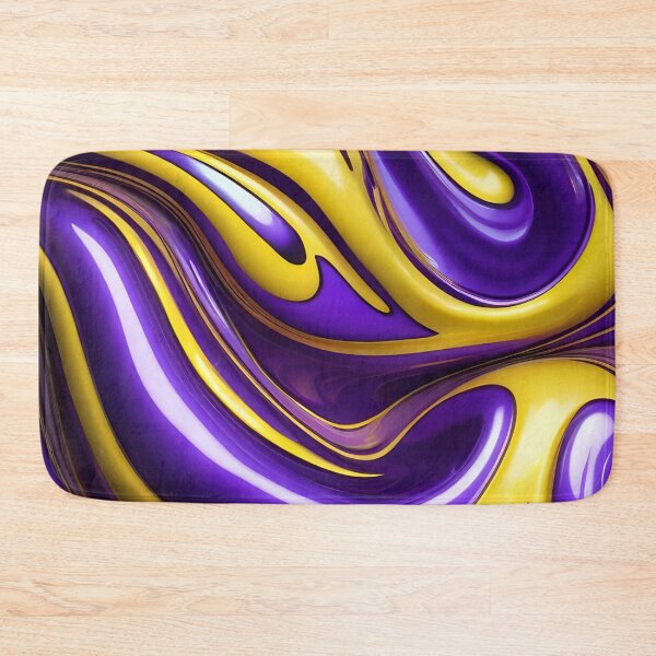 Item preview, Abstract Yellow And Purple Fluid Pattern designed and sold by TheArtOfPat.