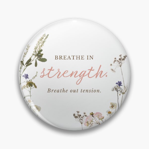 Item preview, Breathe in strength. Breathe out tension. - sticker designed and sold by itsfuntastic.