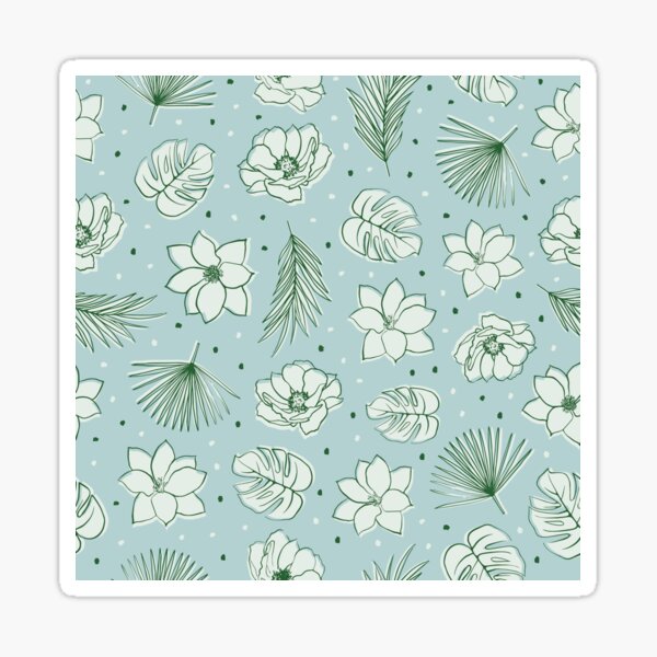 Tropical Tapestry - Blue Sticker