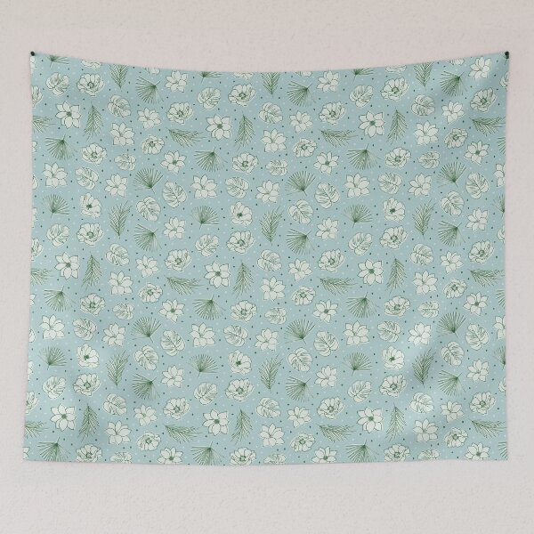 Item preview, Tropical Tapestry - Blue designed and sold by GabbyRiosDesign.