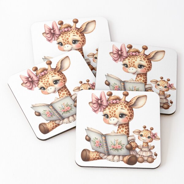 Item preview, Adorable giraffe mom reading! designed and sold by fribabywonder.