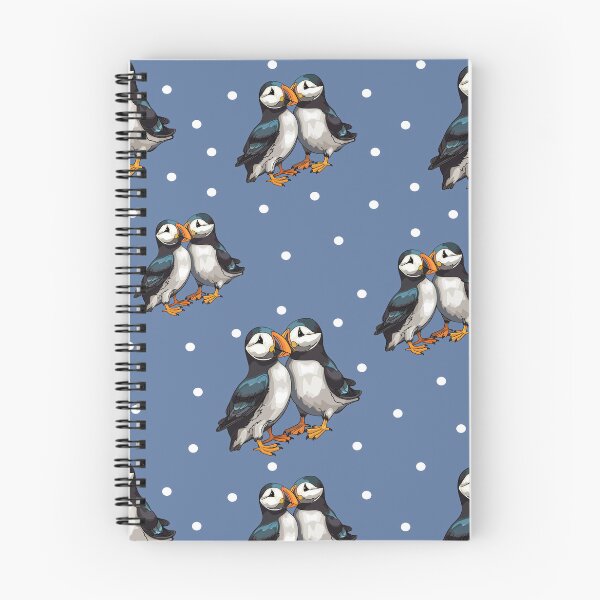 Item preview, Puffins. Sea bird pattern, Arctic birds, puffins.  Engage. Watercolours designed and sold by Anastasiia Yurevych.