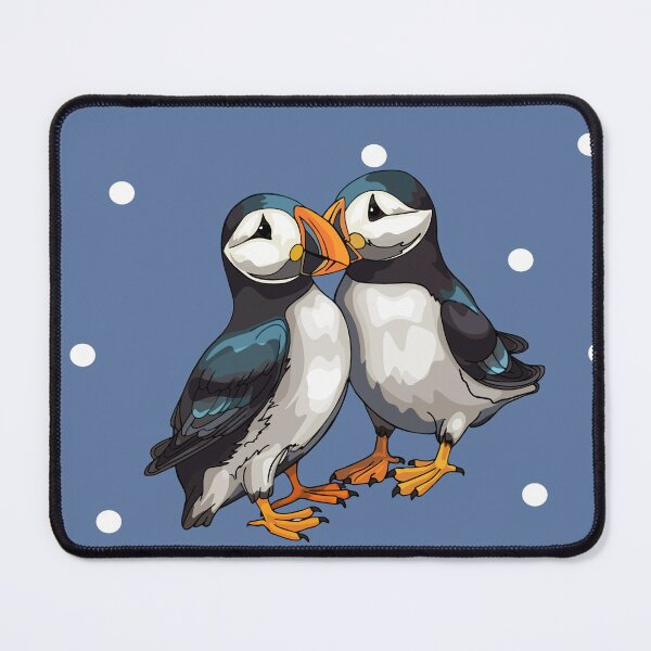 Item preview, Puffins. Sea bird pattern, Arctic birds, puffins.  Engage. Watercolours designed and sold by Anastasiia Yurevych.