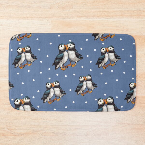 Item preview, Puffins. Sea bird pattern, Arctic birds, puffins.  Engage. Watercolours designed and sold by Anastasiia Yurevych.