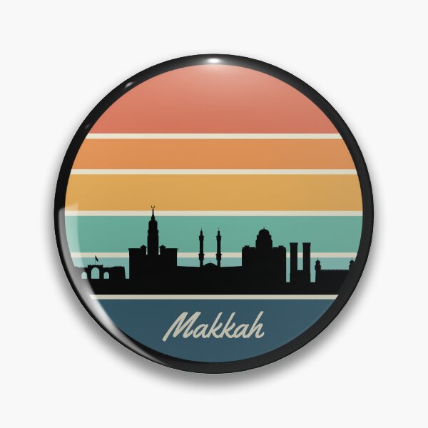 Item preview, Vintage Retro Makkah Saudi Arabia City Skyline  designed and sold by DigitalLegends1.
