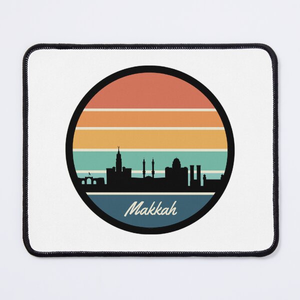 Item preview, Vintage Retro Makkah Saudi Arabia City Skyline designed and sold by DigitalLegends1.