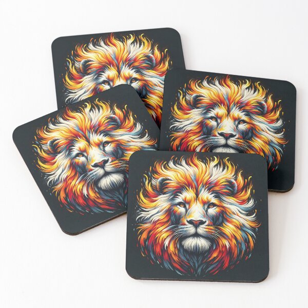 Item preview, Blaze Majesty: The Fiery Lion designed and sold by Suzana Djordjevic.