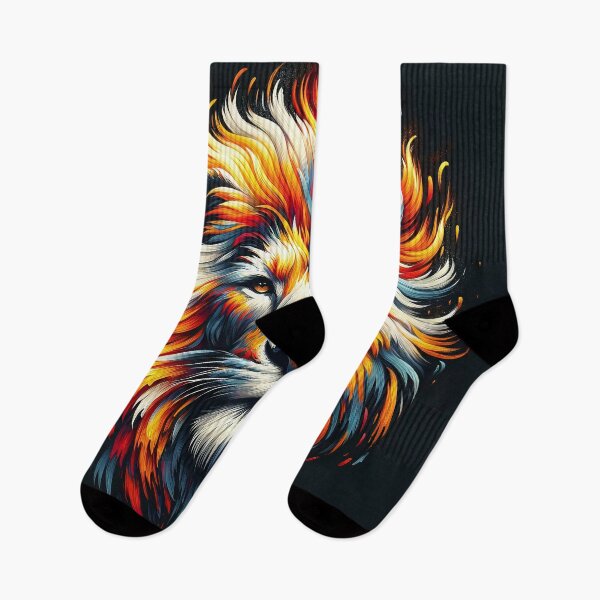 Item preview, Blaze Majesty: The Fiery Lion designed and sold by Suzana Djordjevic.