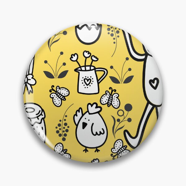 Item preview, Colorful Floral Easter Doodle Elements Pattern Design designed and sold by Raise2Shine.