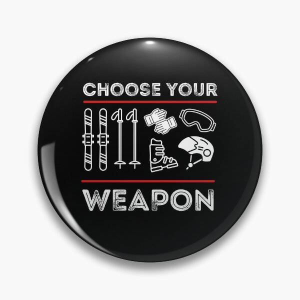 Item preview, Ski racer, choose your weapon, funny gifts for skiers designed and sold by alczar.
