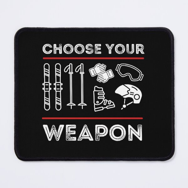 Item preview, Ski racer, choose your weapon, funny gifts for skiers designed and sold by alczar.