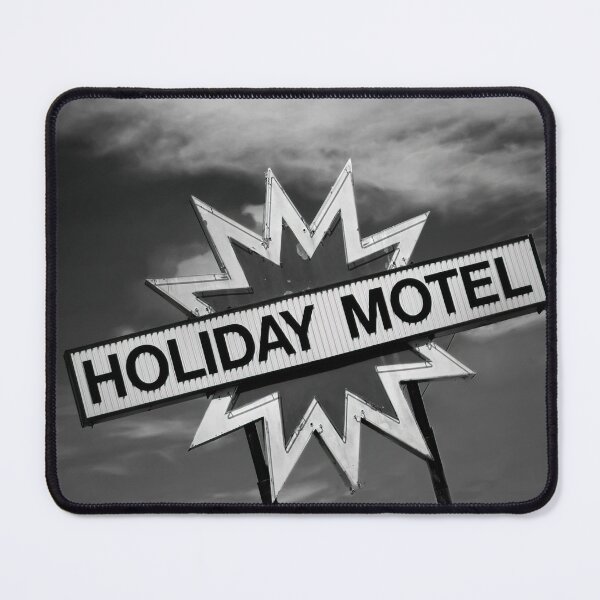 Item preview, Retro Motel Sign Black And White Photograph designed and sold by art64.