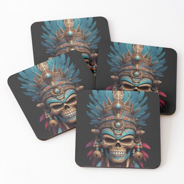 Item preview, Mayan Skull Mask Shaman King Aztec Warrior Ancient People T-Shirt designed and sold by Stefan Ivanov.