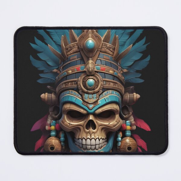 Item preview, Mayan Skull Mask Shaman King Aztec Warrior Ancient People T-Shirt designed and sold by Stefan Ivanov.