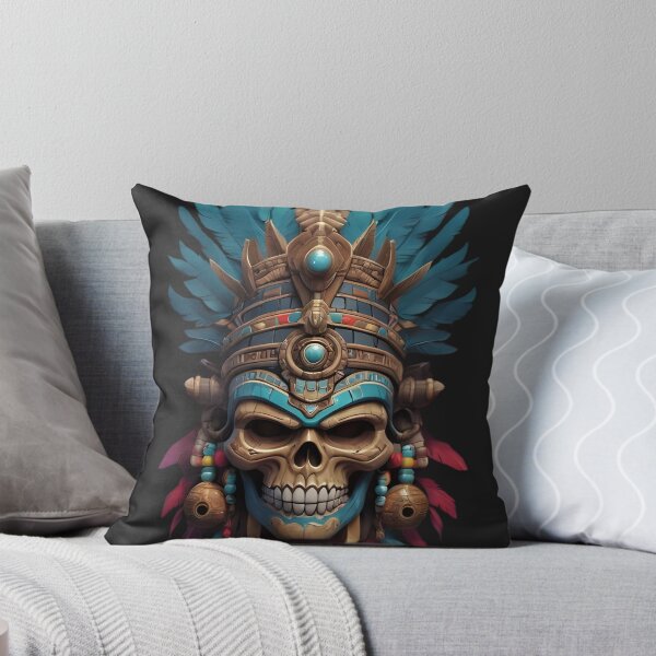 Item preview, Mayan Skull Mask Shaman King Aztec Warrior Ancient People T-Shirt designed and sold by Stefan Ivanov.