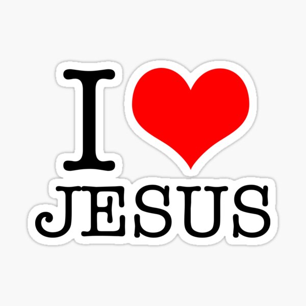 I Love Jesus Sticker