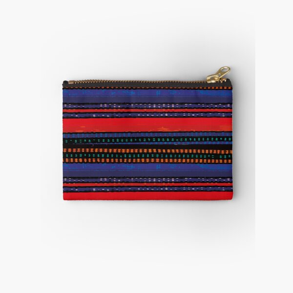 Item preview, Royal blue red stripes mexican serape blanket designed and sold by T-Mex.