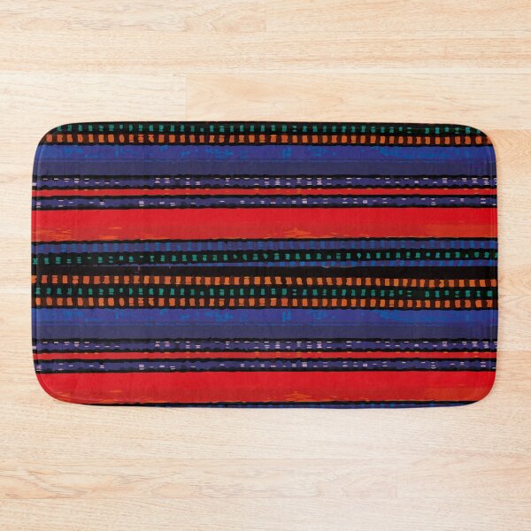 Item preview, Royal blue red stripes mexican serape blanket designed and sold by T-Mex.