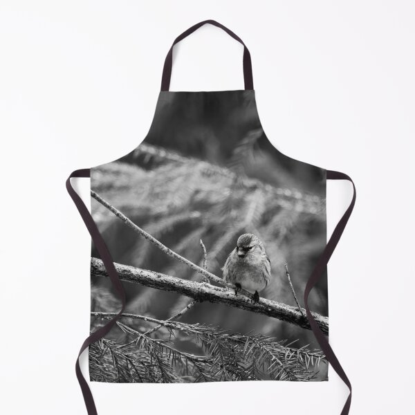 Item preview, In the sprucw. Mealy redpoll bw designed and sold by Jouko Lehto Photography.