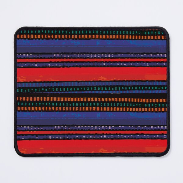 Item preview, Royal blue red stripes mexican serape blanket designed and sold by T-Mex.