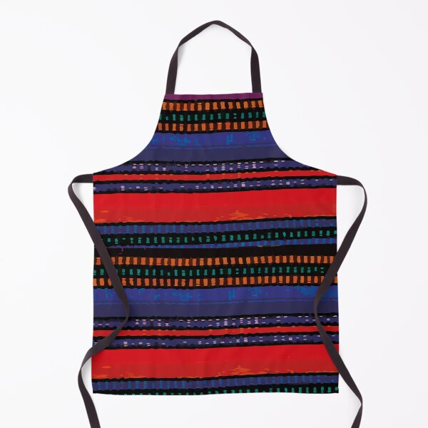 Item preview, Royal blue red stripes mexican serape blanket designed and sold by T-Mex.