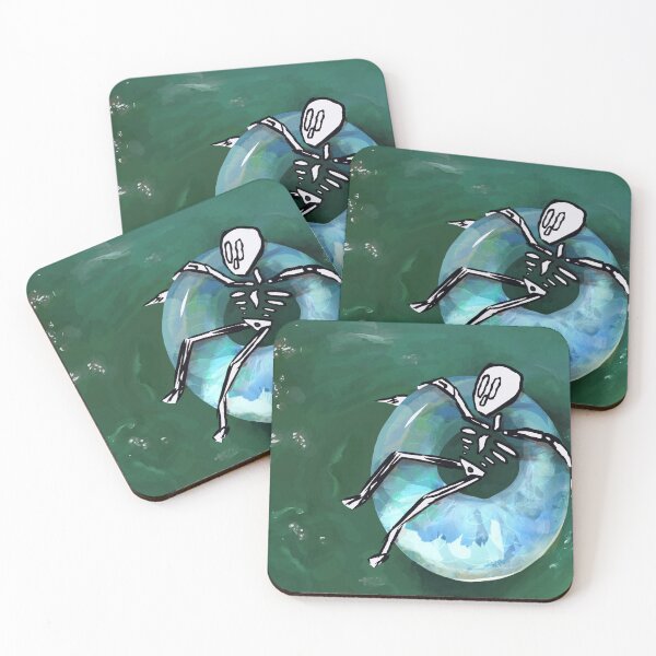Item preview, #005 Skeleton on an Inflatable Ring designed and sold by Jasmine Froley.