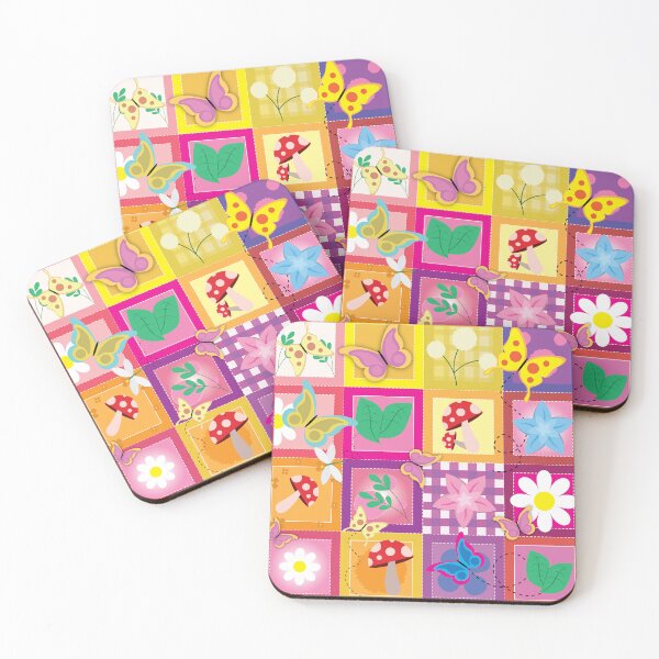 Item preview, Girls Spring Patchwork Pattern designed and sold by smalladventures.