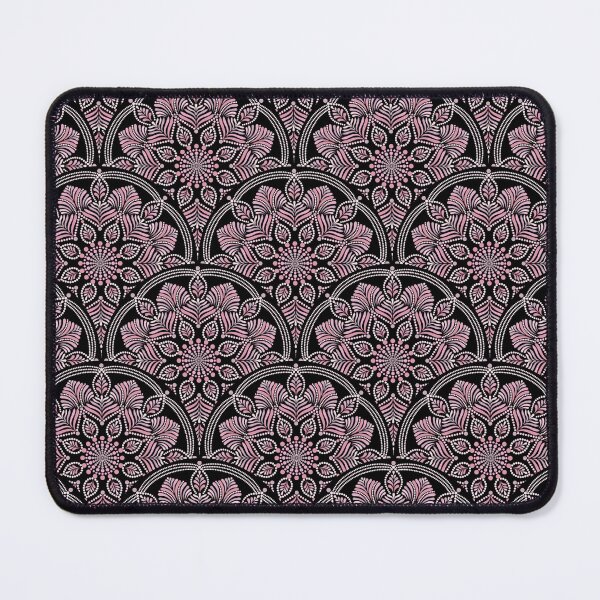 Item preview, Dusky Rose Fronds Dot Mandala Art Deco Scallop designed and sold by Triplicate Limited.