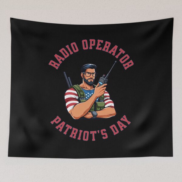 Item preview, Radio Operator Patriot's Day American Cool Gifts For Amateur Radio Lovers Ham Radio Radio Operator designed and sold by Waves-of-Art.
