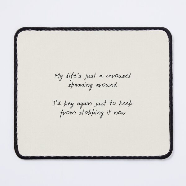 Item preview, My life's just a carousel spinning around | 5SOS Lyrics | Carousel designed and sold by wallflowershop.