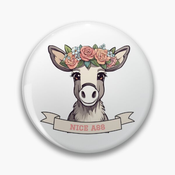 Item preview, Nice Ass Cute Donkey with Flower Crown designed and sold by camrynangela.