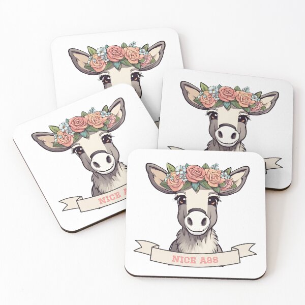 Item preview, Nice Ass Cute Donkey with Flower Crown designed and sold by camrynangela.