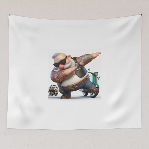 Item preview, Biker. Dabbing Biker. Dab dance move. designed and sold by CreativeBizarre.