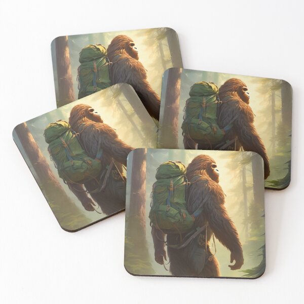 Item preview, Bigfoot Sasquatch Hiking Forest Trail designed and sold by FunnyT-Shirts.